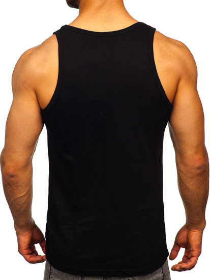 Men's Printed Tank Top Black Bolf 14830