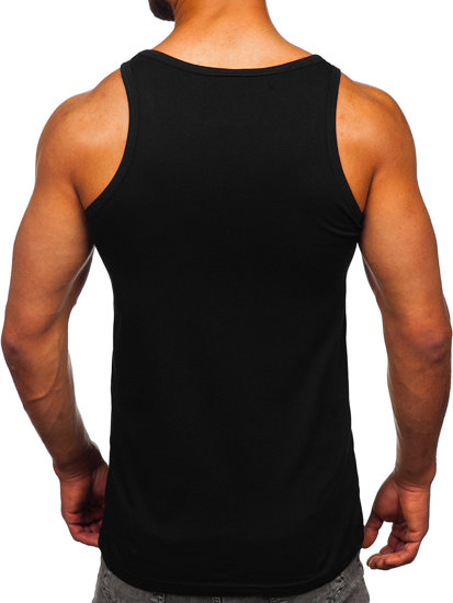 Men's Printed Tank Top Black Bolf 14835