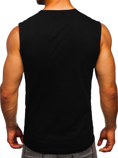 Men's Printed Tank Top Black-Graphite Bolf 14818