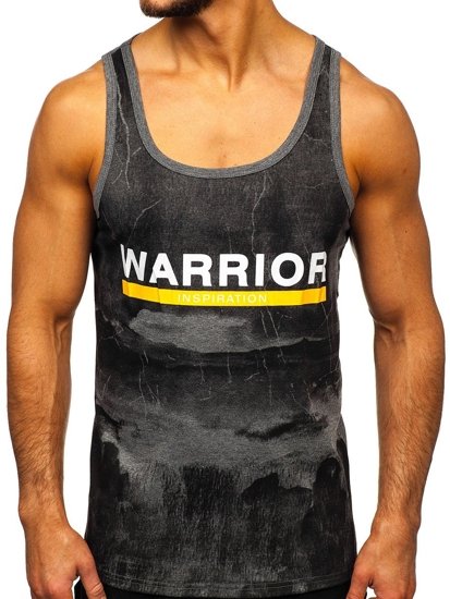 Men's Printed Tank Top Graphite Bolf SS11055