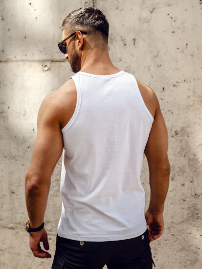 Men’s Printed Tank Top White Bolf 14842A