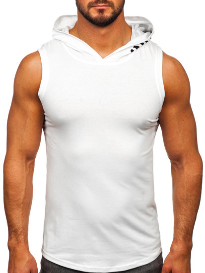 Men's Printed Tank Top White Bolf B2537