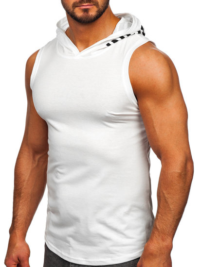 Men's Printed Tank Top White Bolf B2537