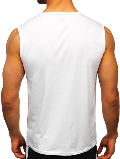 Men's Printed Tank Top White Bolf KS2092