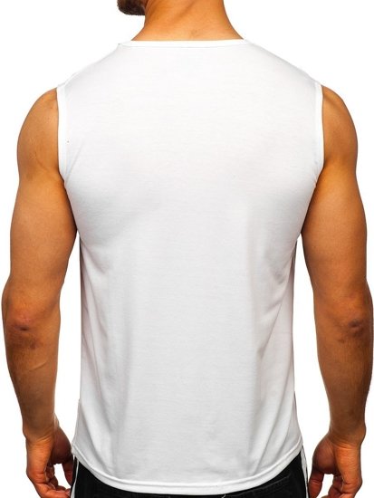 Men's Printed Tank Top White Bolf KS2096