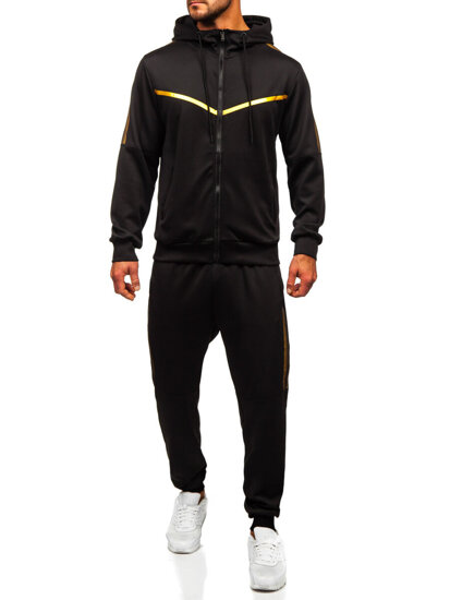 Men's Printed Tracksuit with hood Black Bolf 8C8117