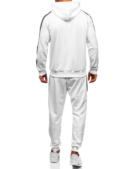 Men's Printed Tracksuit with hood White Bolf 8C8115