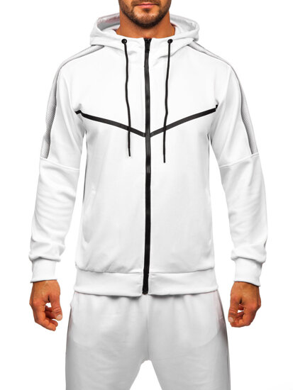 Men's Printed Tracksuit with hood White Bolf 8C8117