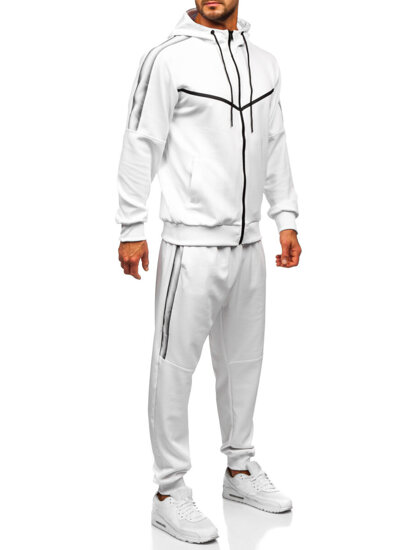 Men's Printed Tracksuit with hood White Bolf 8C8117