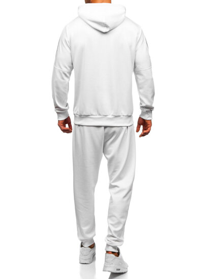 Men's Printed Tracksuit with hood White Bolf 8C8117