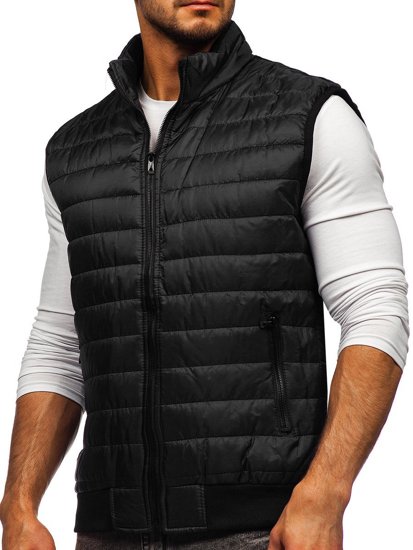 Men's Quilted Gilet Black Bolf MY77