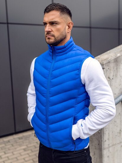 Men's Quilted Gilet Blue Bolf HDL88006A