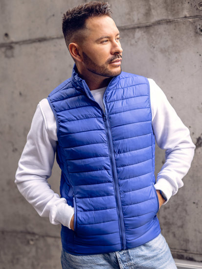 Men's Quilted Gilet Blue Bolf LY32A