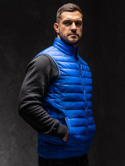 Men's Quilted Gilet Blue Bolf LY32A1