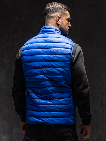 Men's Quilted Gilet Blue Bolf LY32A1