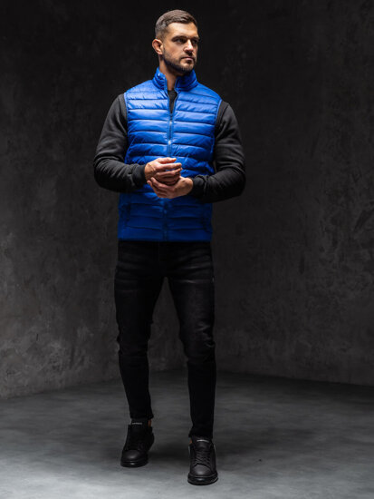 Men's Quilted Gilet Blue Bolf LY32A1