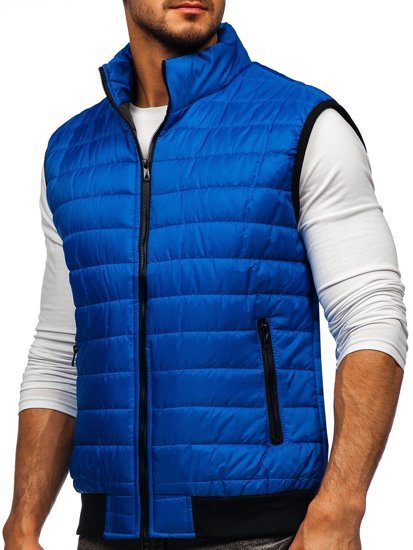 Men's Quilted Gilet Blue Bolf MY77