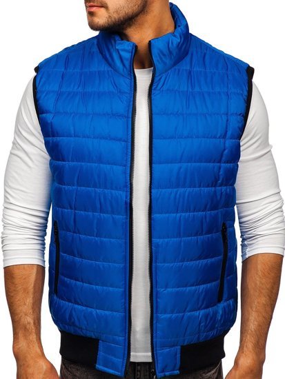 Men's Quilted Gilet Blue Bolf MY77