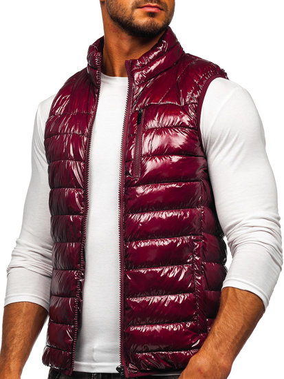 Men's Quilted Gilet Claret Bolf R0109A