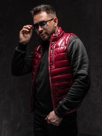 Men’s Quilted Gilet Claret Bolf R0109AA1