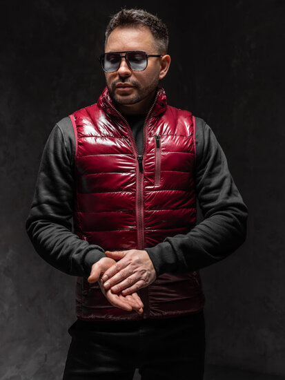 Men’s Quilted Gilet Claret Bolf R0109AA1