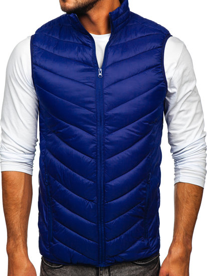 Men's Quilted Gilet Dark Blue Bolf 13073