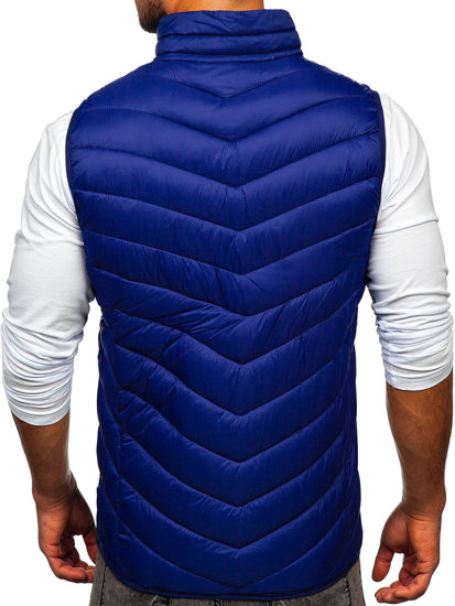 Men's Quilted Gilet Dark Blue Bolf 13073