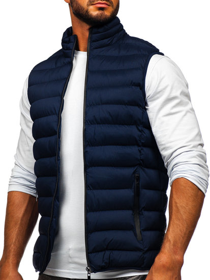 Men's Quilted Gilet Navy Blue Bolf 5M711