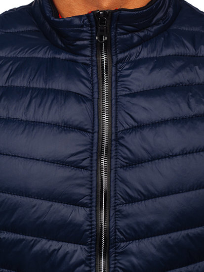 Men's Quilted Gilet Navy Blue Bolf 7103