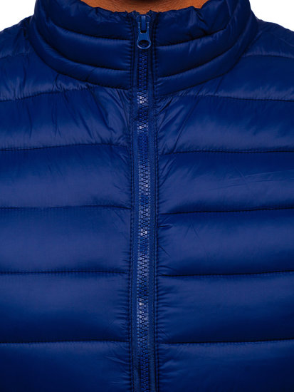 Men's Quilted Gilet Navy Blue Bolf LY32