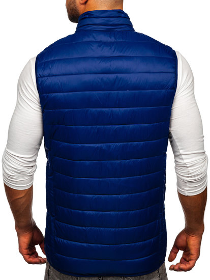 Men's Quilted Gilet Navy Blue Bolf LY32