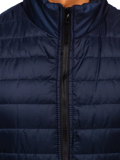 Men's Quilted Gilet Navy Blue Bolf MY77