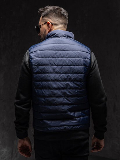 Men's Quilted Gilet Navy Blue Bolf MY77A1