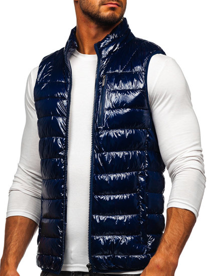 Men's Quilted Gilet Navy Blue Bolf R0109A