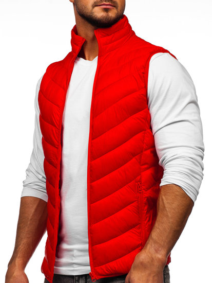 Men's Quilted Gilet Red Bolf 13073