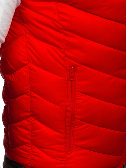 Men's Quilted Gilet Red Bolf 13073