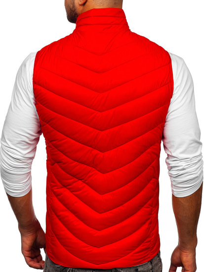 Men's Quilted Gilet Red Bolf 13073