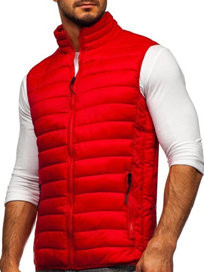 Men's Quilted Gilet Red Bolf HDL88001