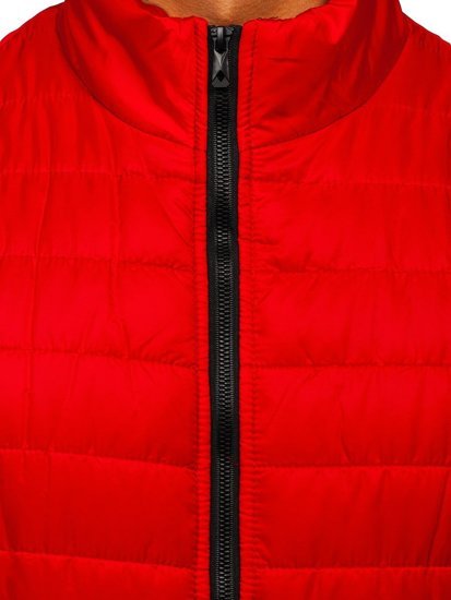 Men's Quilted Gilet Red Bolf MY77