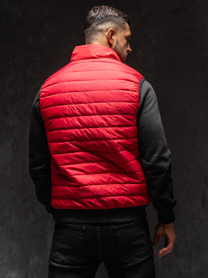 Men's Quilted Gilet Red Bolf MY77A1