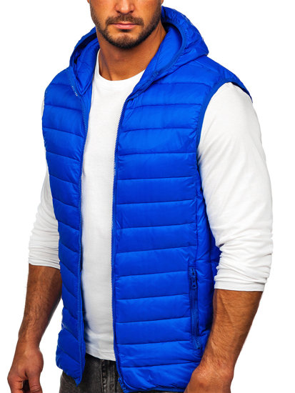 Men's Quilted Hooded Gilet Cobalt Bolf LY36