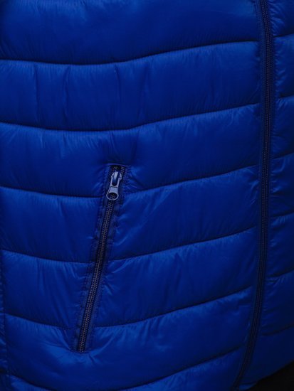 Men's Quilted Hooded Gilet Navy Blue Bolf HDL88003