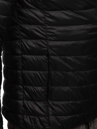 Men's Quilted Lightweight Down Jacket Black Bolf HM112