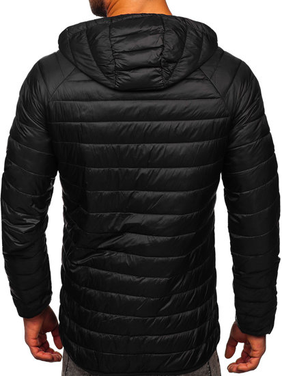 Men's Quilted Lightweight Down Jacket Black Bolf HM112