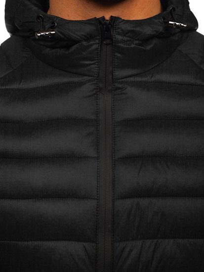 Men's Quilted Lightweight Jacket Black Bolf 13021