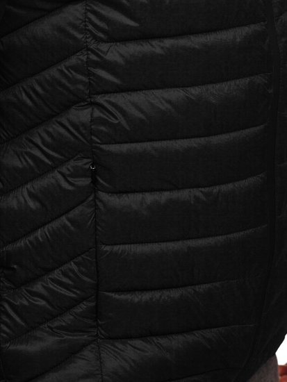 Men's Quilted Lightweight Jacket Black Bolf 13021