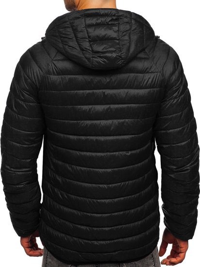 Men's Quilted Lightweight Jacket Black Bolf 13021