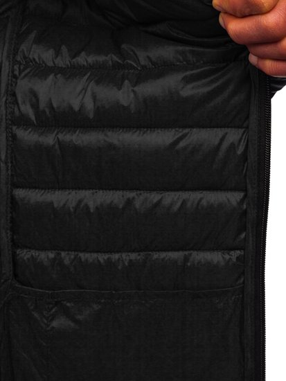 Men's Quilted Lightweight Jacket Black Bolf 13021