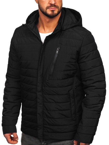 Men's Quilted Lightweight Jacket Black Bolf 22M305