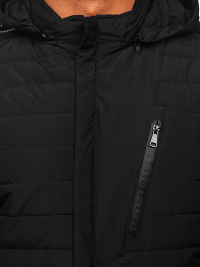 Men's Quilted Lightweight Jacket Black Bolf 22M305